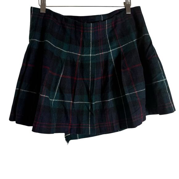 Polo by Ralph Lauren Navy & Green Plaid Mini Skirt - Picture 11 of 14